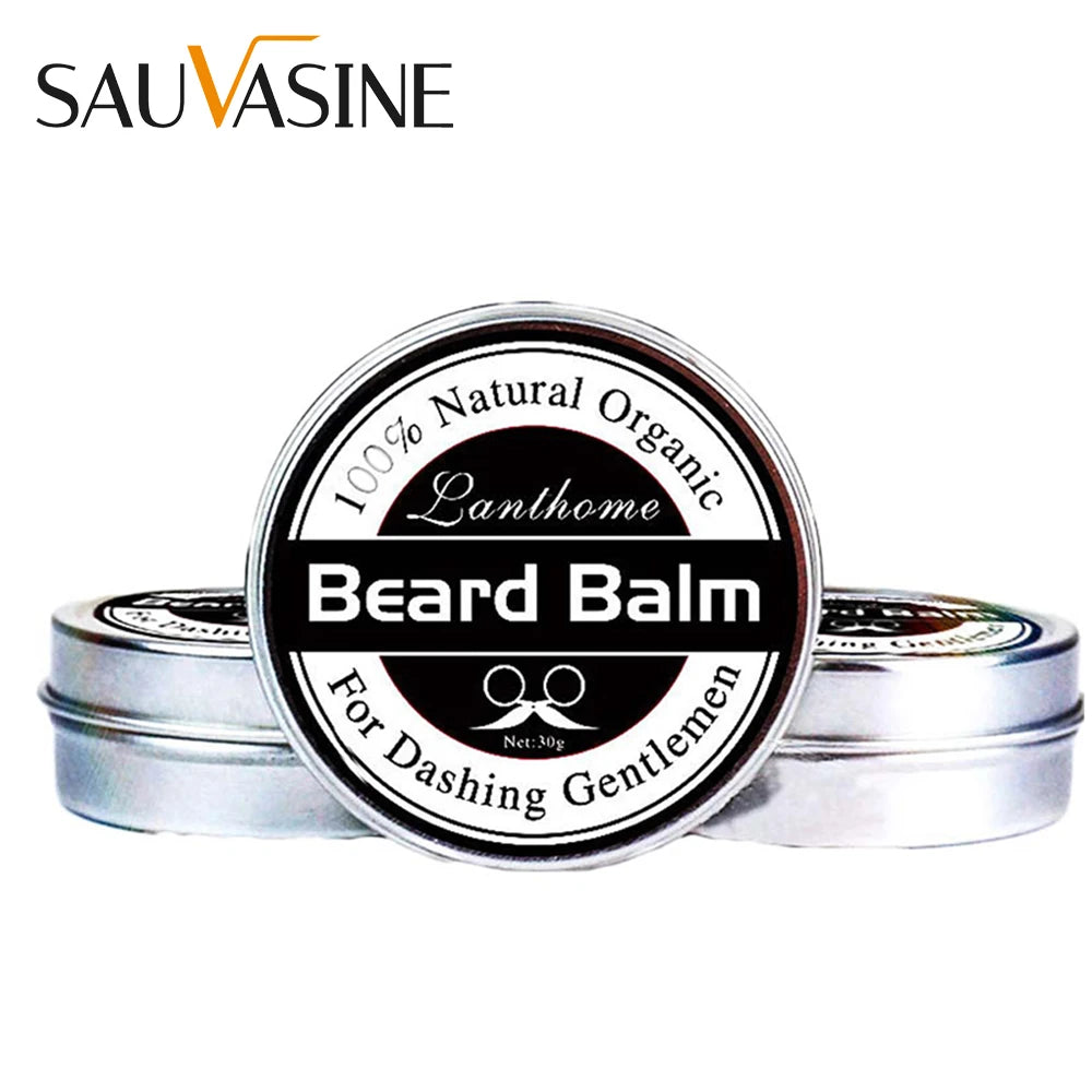 Natural Beard Balm Wax Beard Growth Balm for Men