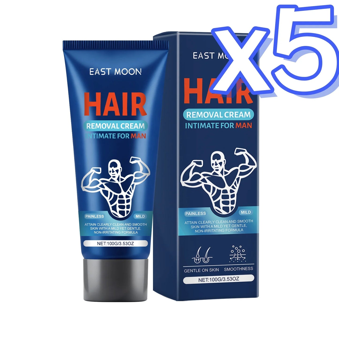 East Moon Men Hair Removal Cream Intimate Areas Painless Removal
