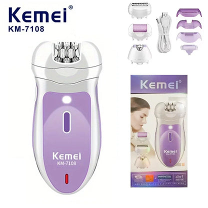 KM-7108 New Four in One USB High Electric Hair Puller