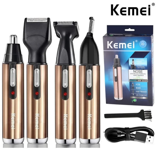 Kemei All In One Rechargeable Nose Trimmer Grooming
