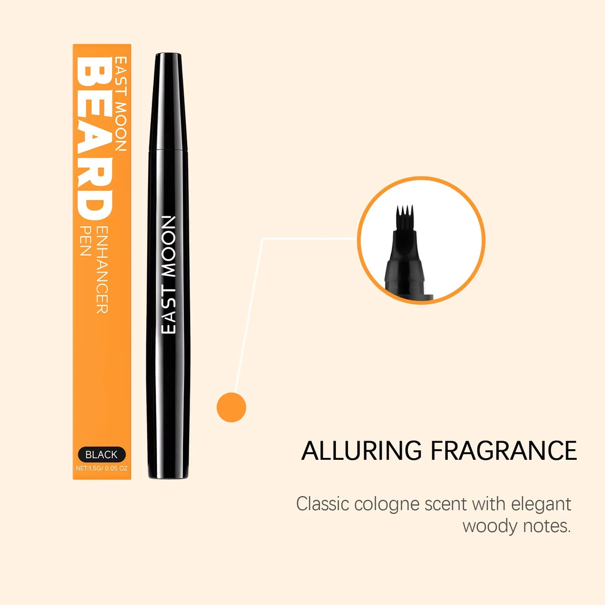 East Moon Man Black Beard Filler Pen Improving Enhancer