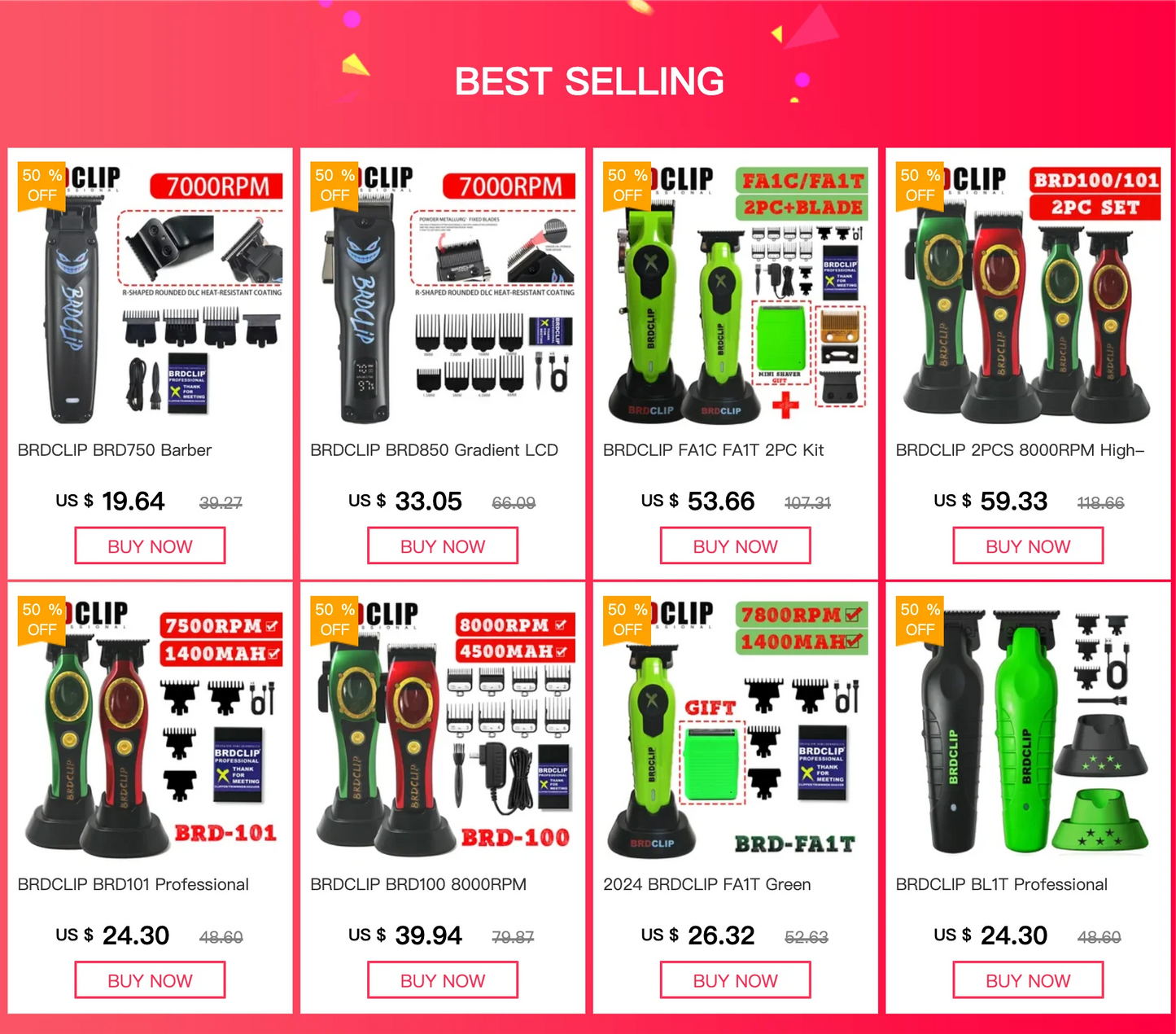 Professional Hair Clipper Accessories Electric Shaver Trimmer