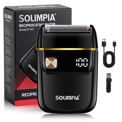 Solimpia Portable Mini Electric Shaver for Men Single-Head