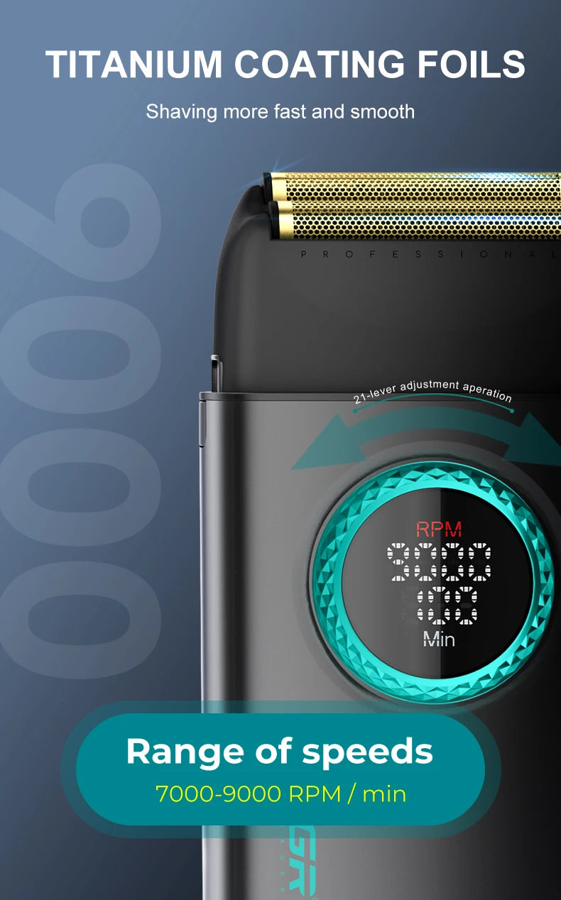 VGR Shaver Professional Shaver Electric Razor Beard Trimmer V-377