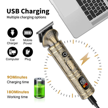 HIENA Beard Trimmer for Men Electric Razor Shaver