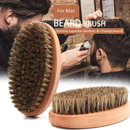 Men Shaving Beard Brush Boar 100% Hair Style Comb Bristle