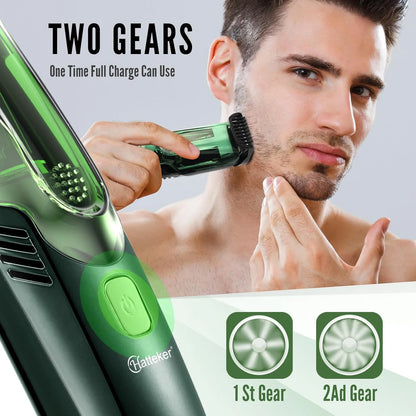 Hatteker Cordless Beard Trimmer Men Rechargeable Electric Shaver