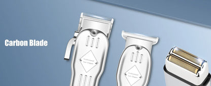 Hair Clippers Professional Cordless for Men, Electric Foil Shavers Set