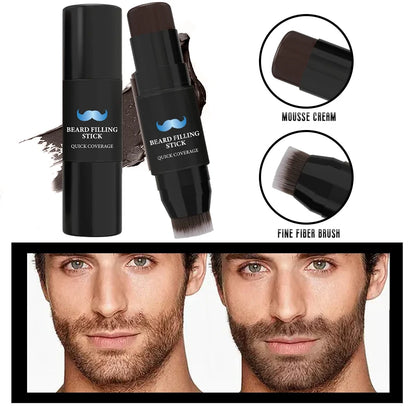 Beard Pencil Filler Stick And Brush for Men Beard Pen hair root