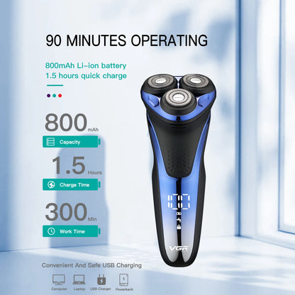 VGR Electric Shaver Professional Razor for Men V-306
