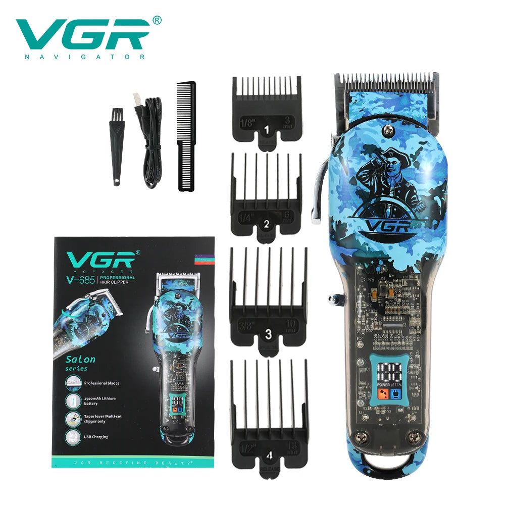 VGR Barber Hair Cut Machine Cordless Hair Trimmer V-685