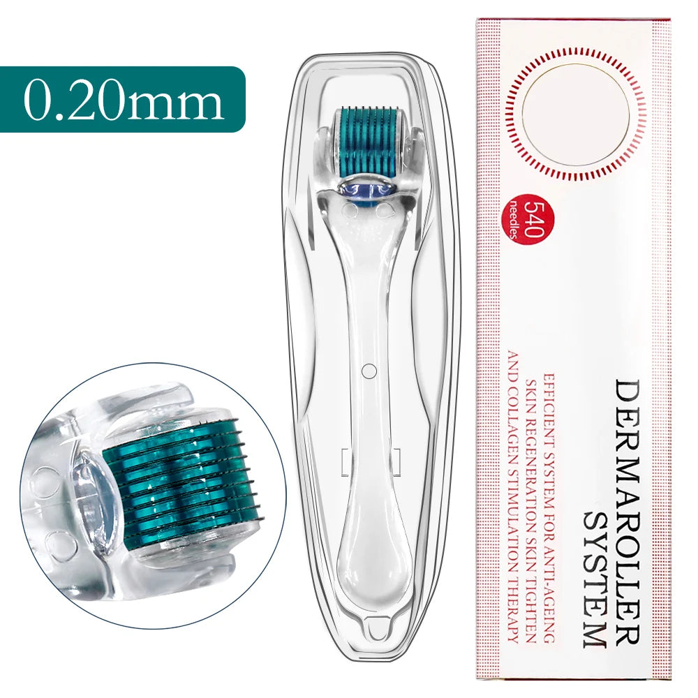 Professional Titanium Derma Roller for Facial Body Hair Growth