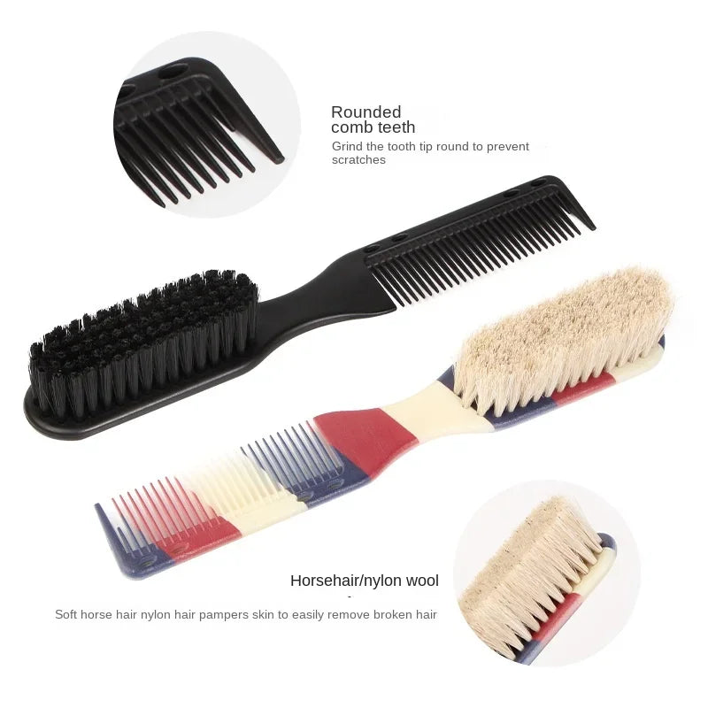 Double-sided Comb Printed Pattern Beard Moustache Comb