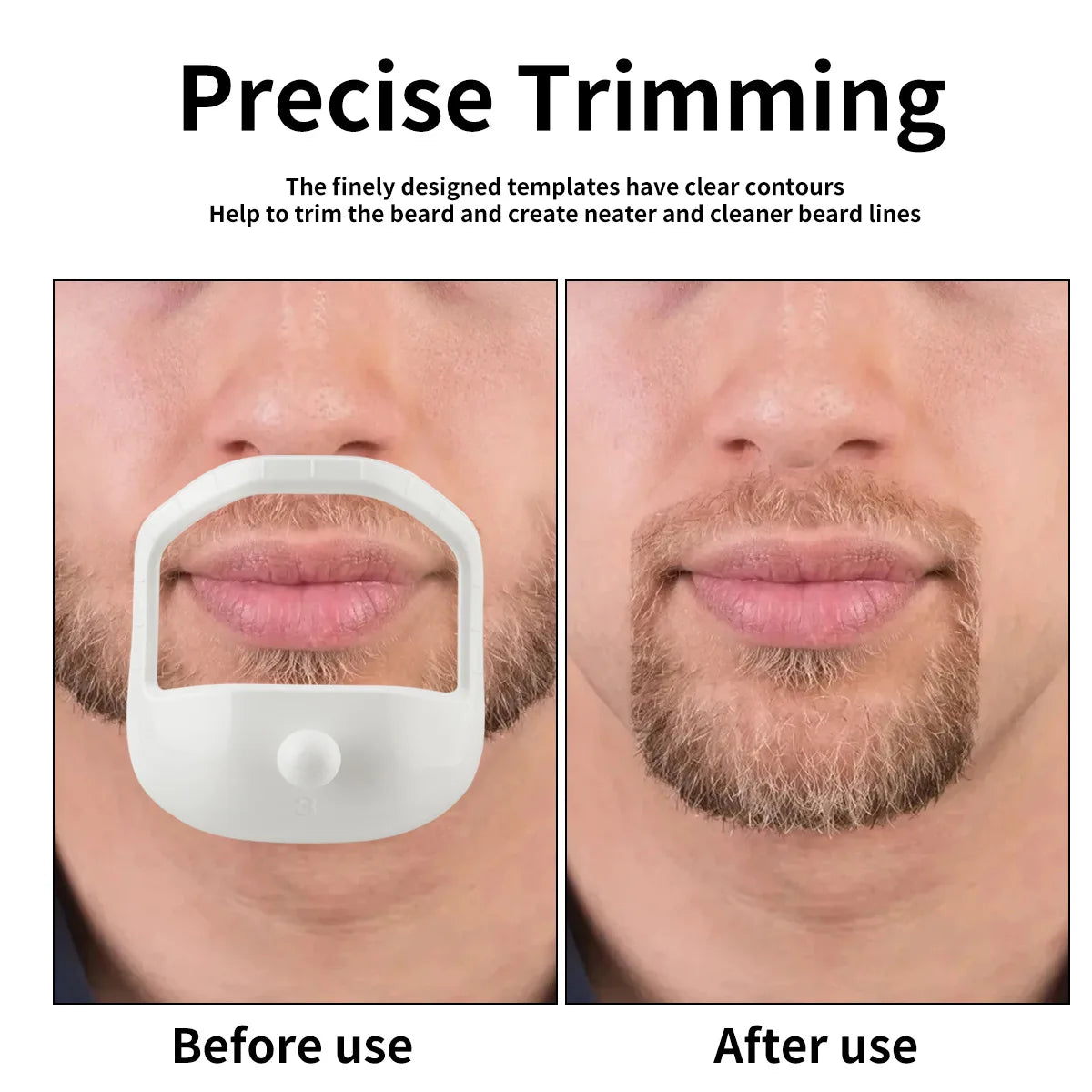 5 Sizes of Beard Goatee Shaving Template Beard Shaping Tool