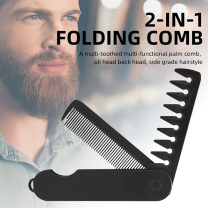 Multifunctional Portable Folding Pocket Combs Wide Tooth