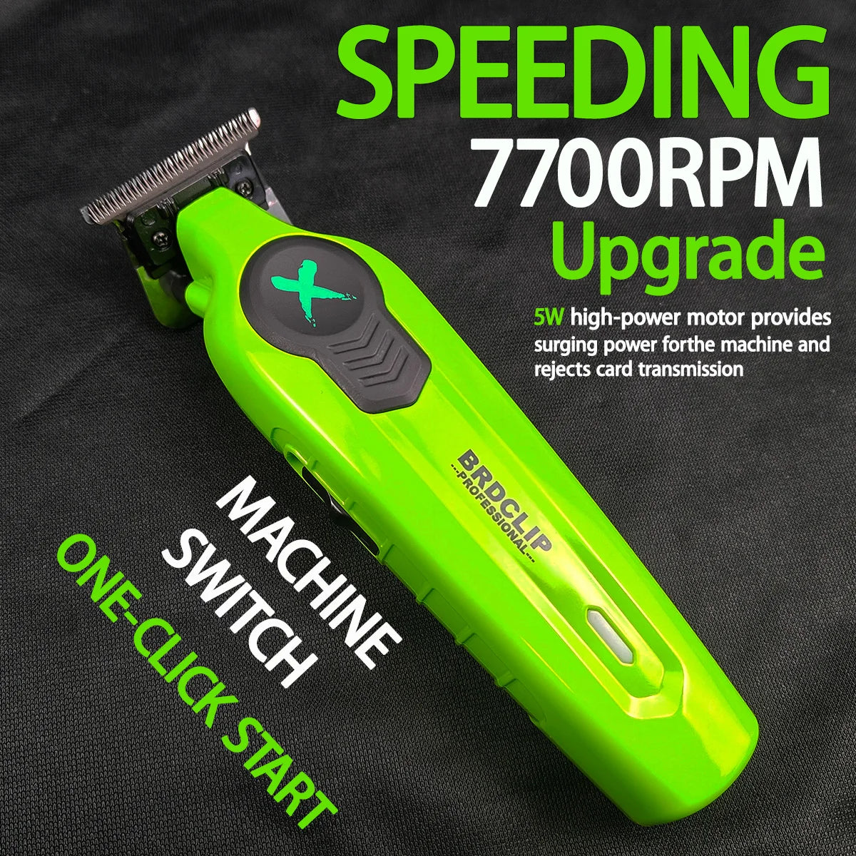 New BRDCLIP FA1T Green Professional Hair Trimmer