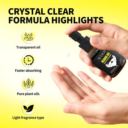 SEVICH Natural Beard Growth Oil Beard Roots Growth