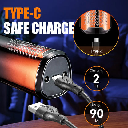 KEMEI Electric Shaver Rotary Beard Trimmer Hair Cutting Shaving