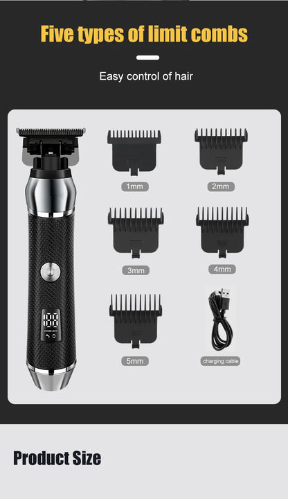 HIENA Hair Clipper For Men Professional Cordless Electric Beard Trimmer
