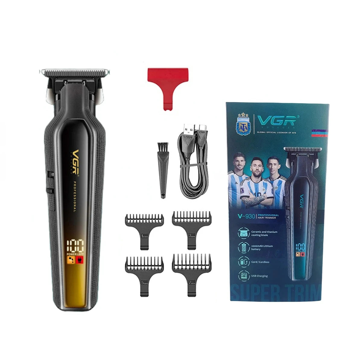 VGR Hair Trimmer Professional Hair Clipper Rechargeable Clipper