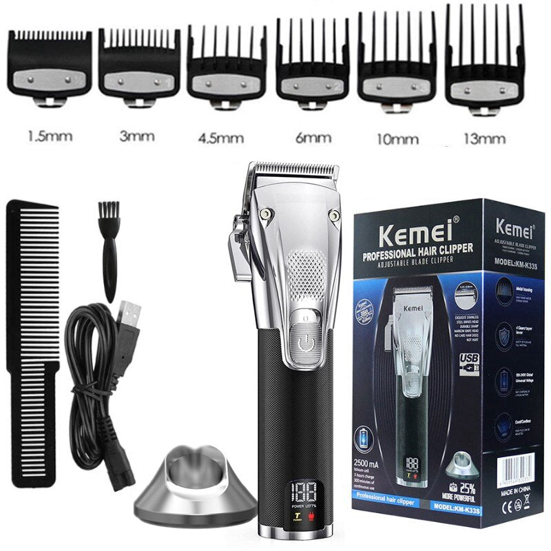 Original Kemei Professional Cordless Hair Clipper For Men