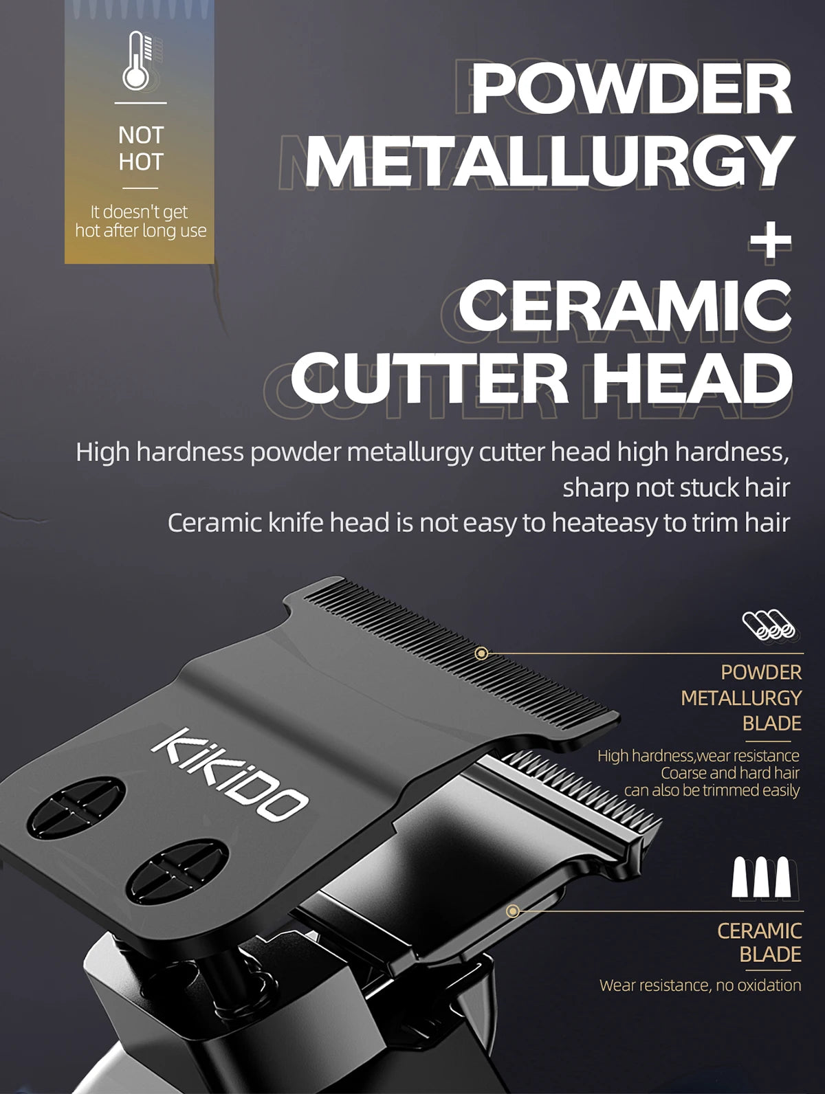 KIKIDO KK-315  Powerful Electric Hair Clipper Trimming Tool