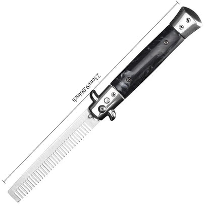 Stainless Steel Foldable Automatic Combs Butterfly Pocket Comb
