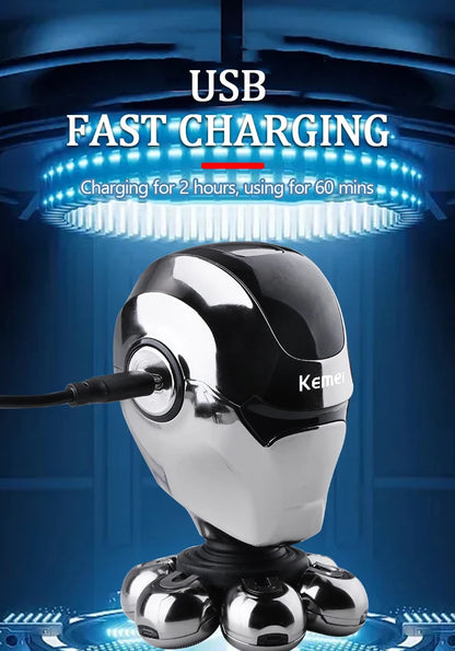 Kemei Head Electric Shavers For Bald Men Waterproof km-780