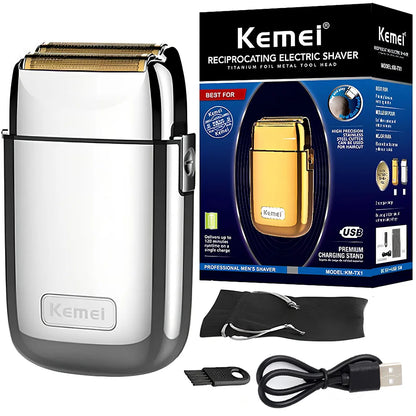 Kemei Tx1 Full Metal Electric Shaver For Men Electric Razor