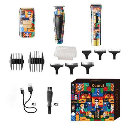 Original Kemei Combo Kit Electric Hair Trimmer For Men Beard Hair Clipper