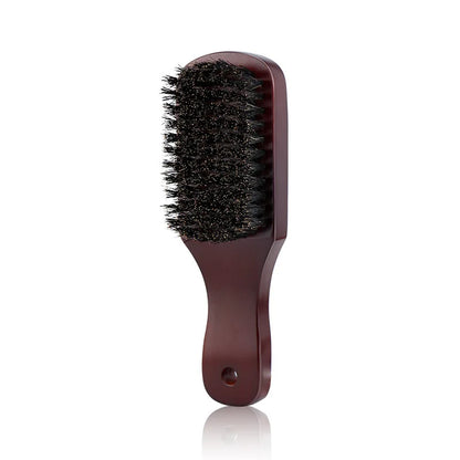 Hair Brush Wood Handle Boar Bristle Beard Comb