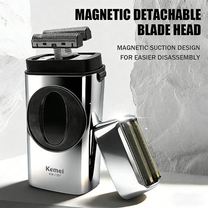 Kemei Beard Trimmer Professional IPX7 2 IN 1 KM-397