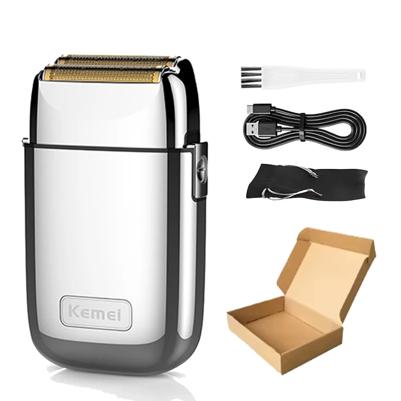 Kemei Tx1 Rechargeable Metal Housing Razor Shaving Machine