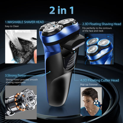 Sejoy Electric Razor for Men Waterproof Rechargeable Electric Shavers