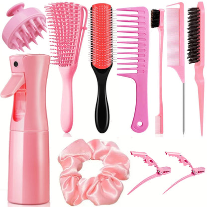 11pcs Hair Care Kit for Wet Dry Curly Hair - Curl Enhancing Unscented