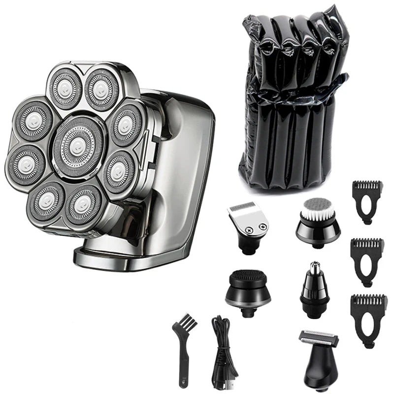Grooming Kit 6 in1 Head Electric Shaver For Men Beard Hair Trimmer