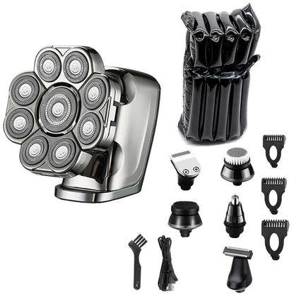Grooming Kit 6 in1 Head Electric Shaver For Men Beard Hair Trimmer