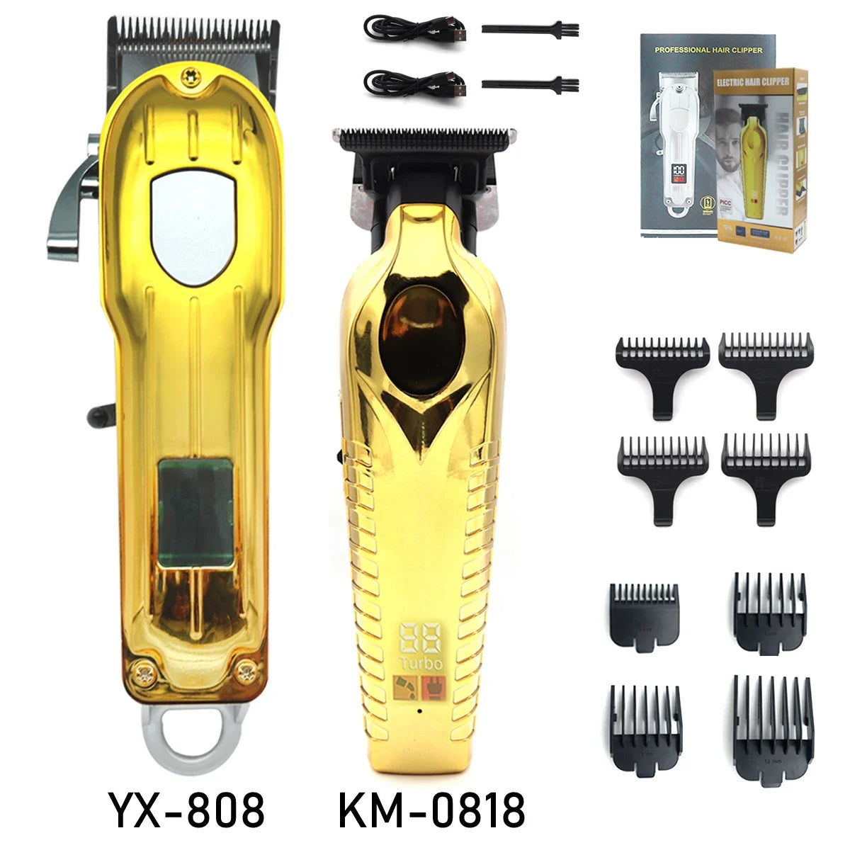 Professional Hair Clipper for Men 10W High Power LED Display