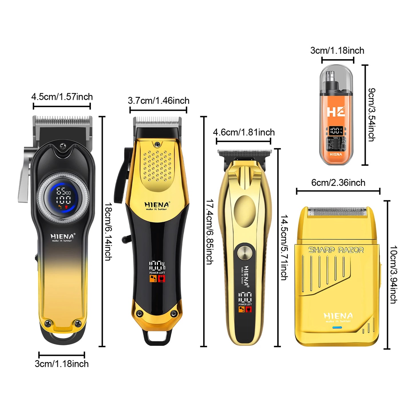 Grooming Kit Professional Trimmer Rechargeable Hair Clippers