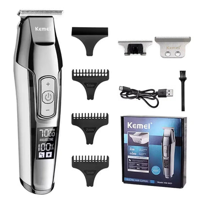 Kemei KM-5027 Original Electric Hair Clipper LCD Display
