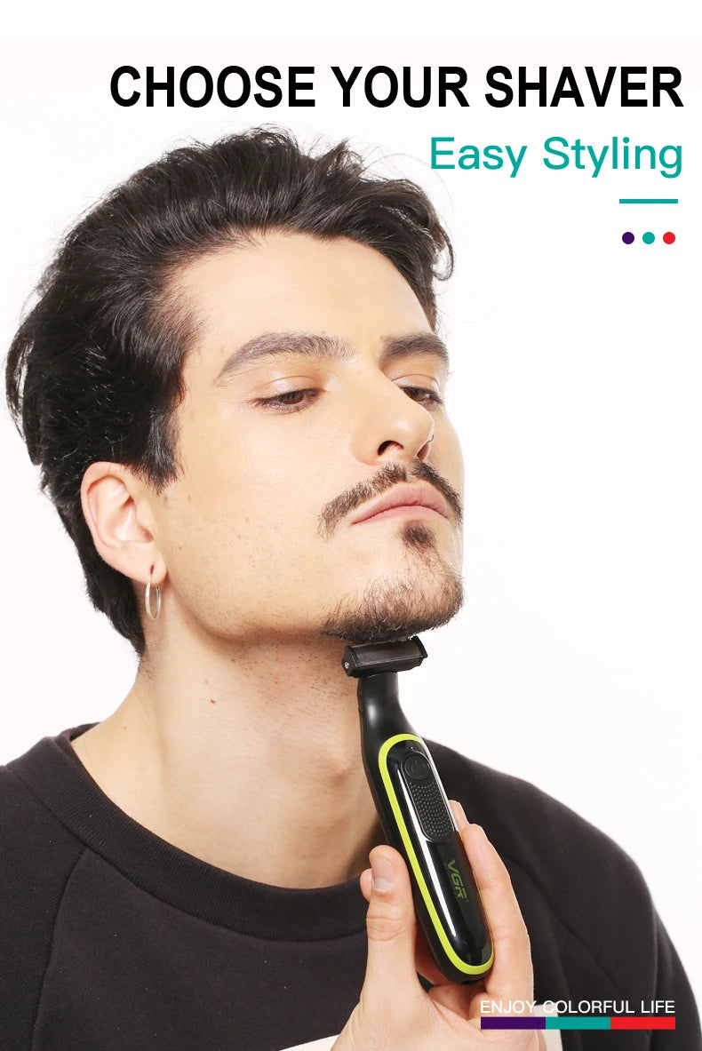 VGR Hair Trimmer Rechargeable Razor Waterproof Shaver V-017