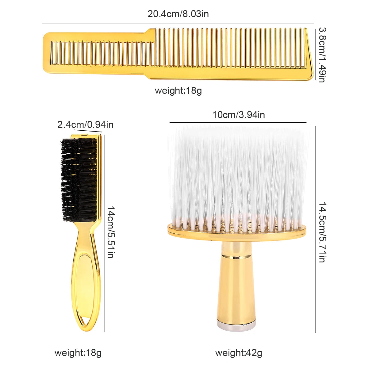 Professional Barber Kit: Neck Duster Beard Brush
