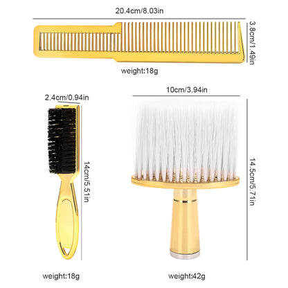 Professional Barber Kit: Neck Duster Beard Brush