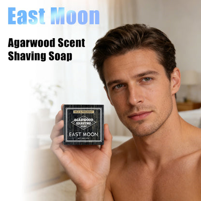 Agarwood Scent Shaving Soap Rich Foam Soothe Shaving