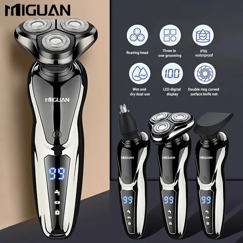 Electric Razor For Men  3 In 1 Electric Shaver Nose Hair Trimmer