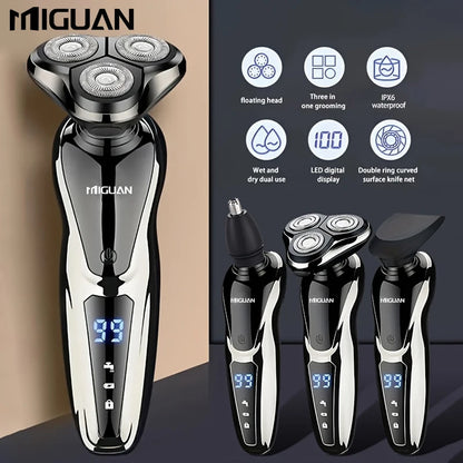 Electric Razor For Men  3 In 1 Electric Shaver Nose Hair Trimmer