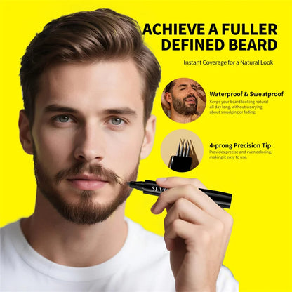High-quality Beard Filler Pen Waterproof Black Brown Beard Coloring
