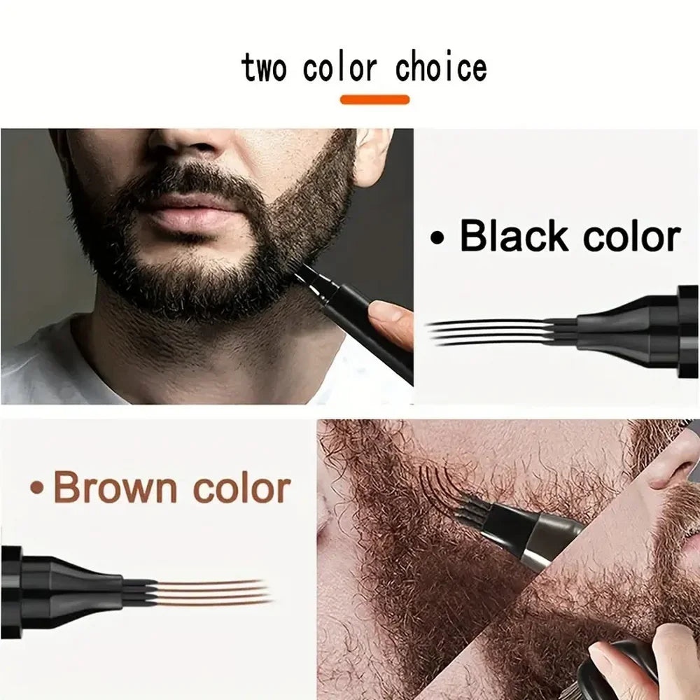 Beard Filling Pen Black/Brown Waterproof Beard Filler Pencil
