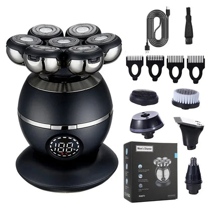 Electric Shaver 7D Floating Cutter Head Base Charging