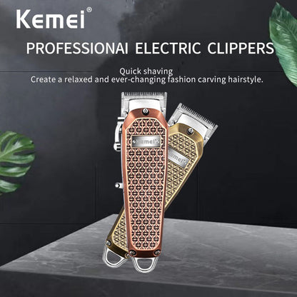 Original Kemei Metal Cord/Cordless Electric Hair Clipper Beard & Hair Trimmer